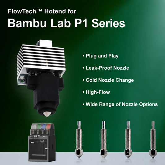Microswiss FlowTech Hotend for Bambu Lab P1 Series