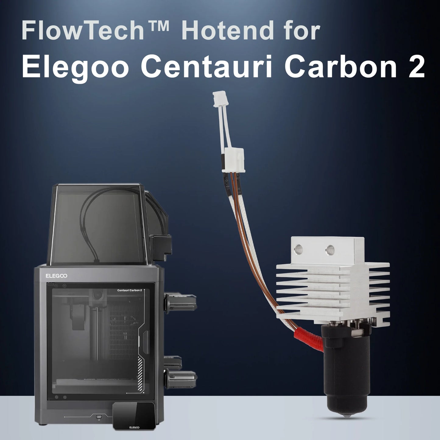 Micro Swiss FlowTech Hotend for Elegoo Centauri Carbon 2